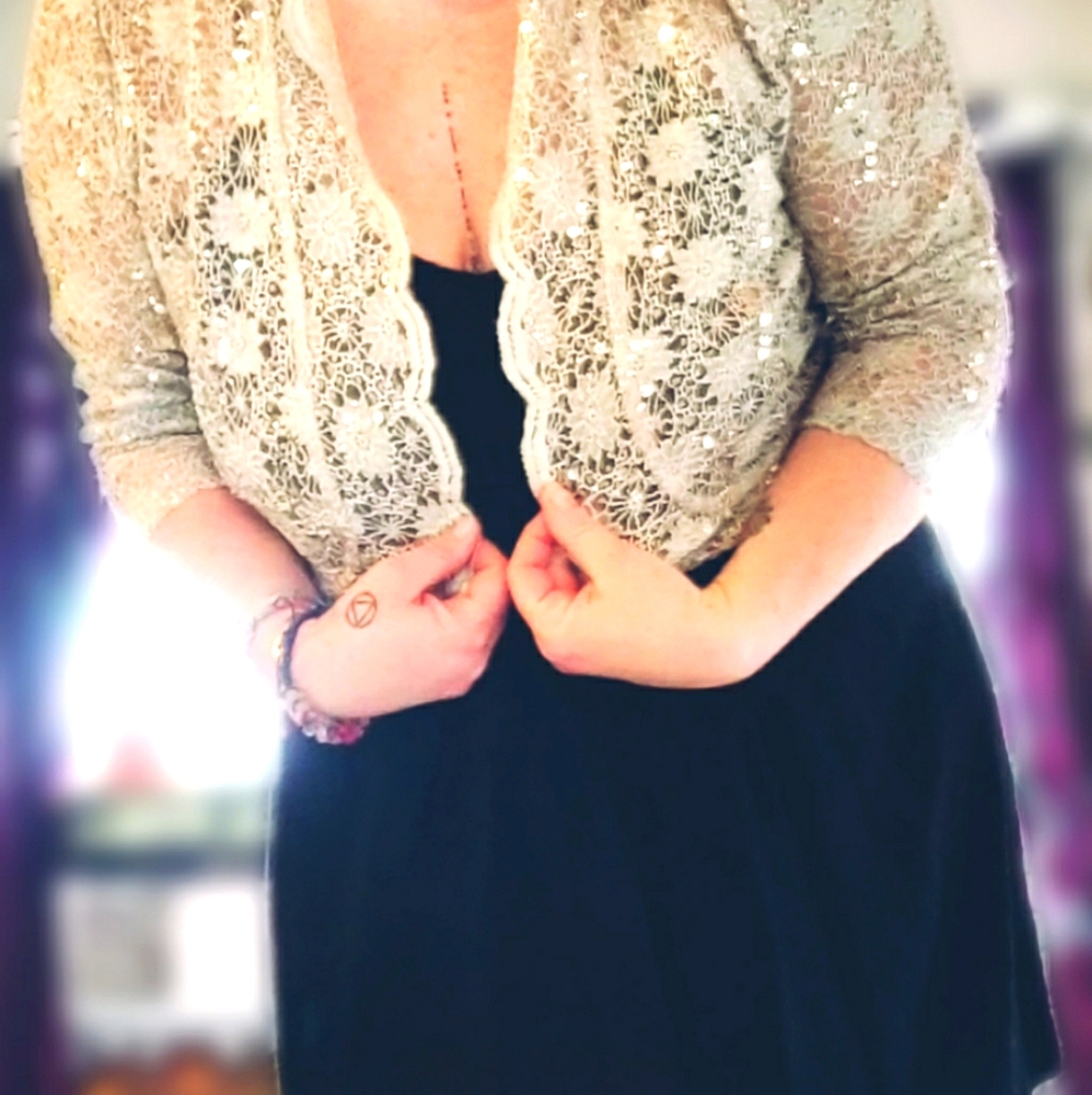 Sequined bolero/shrug